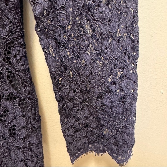 Adrianna Papell for E Live From the Red Carpet Blue Lace Dress Size 6 - Picture 7 of 13
